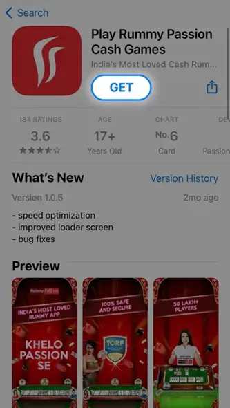 search rummy spashal on app store